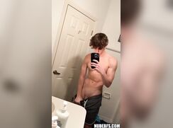 Ripped dude teasing
