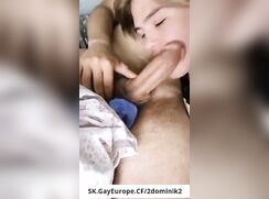 Dominik from Slovakia likes to lick cumming dick to the last drop.