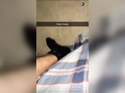 snapchatter loves pulling on his shaft