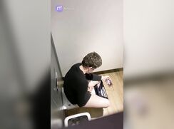 Spy for jerking guys in public toilet #2