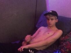 [ABX][2][829] - Sexy silver hair chav jerk off