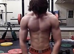 ⭐ Sculpted male body in the gym ⭐