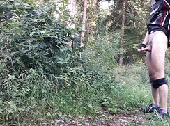 [ABX][2][871] - Piss and cum outdoors in cycling gear