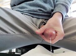 Daddy CUMMING AT WORK! MASSIVE porn boys