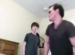 Boy and neighbour in bed