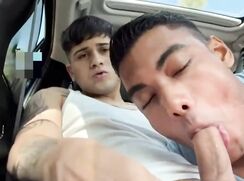 Rubax Video - Blowing my boyfriend In the car & swallowing his cum