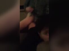 daddy geting rough and verbal to his boy