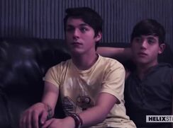 Movie night and oral twinks gay porn