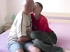 Young Twink blows daddy before getting fucked