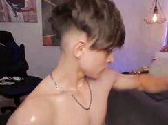 whimpers out, "WANK my dick,"