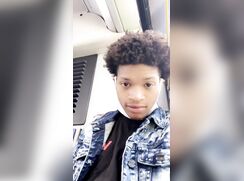 Black teen flashing his dick on the bus boys porn