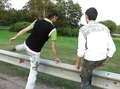 They loving outdoors - gay porn videos