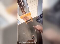 [Twit] [251] Stroking his big hard dick after a hard workout