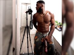 Giant dick strokes and cums cam porn tube