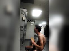 Exhibitionist Lad Wanks in Locker Room Porn Caught