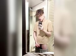 Rubax Video - Cute Twink Max Cums All Over The Toilet