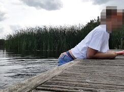 [ABX][3][117] - Sagging wet outdoor in lake with clothes
