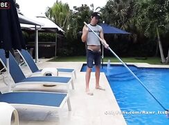 Let's Jerk Off My Poolboy