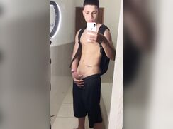 An Austrian teenager came home and immediately jerked off!