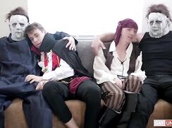 Big-dicked Halloween party