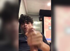 Rubax Video - Cute Twink Shoots A Creamy Load On Cam