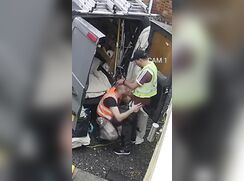 Two employees having fun