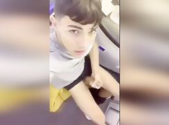Boy films himself wanking in train ...