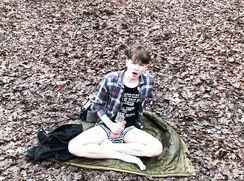 [ABX][3][241] - Amazing teen boy camping into the forest for jerking...