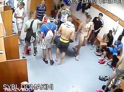 IP Cam Shower room lads after game porn