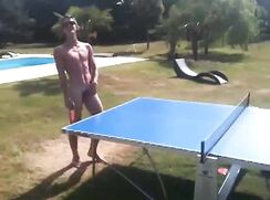 ping pong outdoors