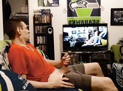 Observando-me numa punheta!!!