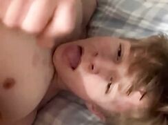 Rubax Video - Cute Blond Twink Aiden Self Facial