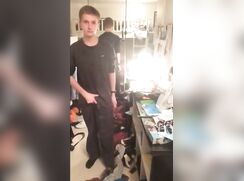 Blonde Teenboy plays with Dildo Porn