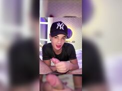 Twink sucks a friend