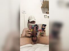 Asian Twink Reading Comic Cum Cartoon Porn