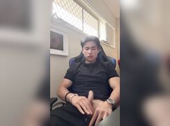 Asian Twink Jerks & Cums 215