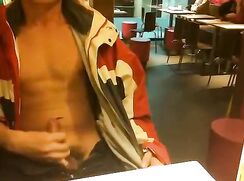[ABX][3][373] - Public jack-off at McDs
