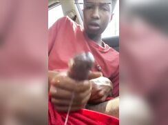 Black teen sprays cum in car