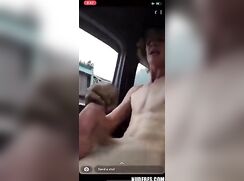 HOT BOY JERKS IN CAR N BUSS