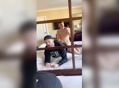 boy dominates his older friend