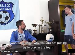 Two sexy boys for the coach