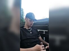 Pissing at the balcony 2