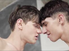 Handsome hairy boy newbie fucked