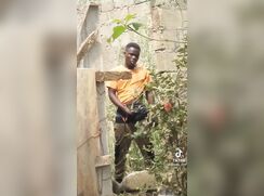 [Black cock] [219] Bold wanking in public