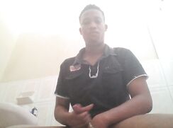 [ABX][3][454] - Black guy stroking his dick