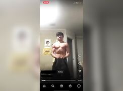 18 YO TEEN BOY WORKOUT IN UNDERWEAR