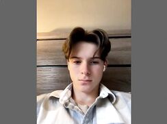 Cute boy wank and cums