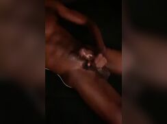 [Black cock] [227] Made a mess on my chest