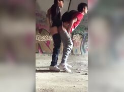 We skipped school to fuck under the bridge