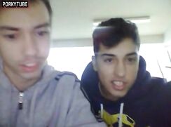 Happy Straight guys having fun